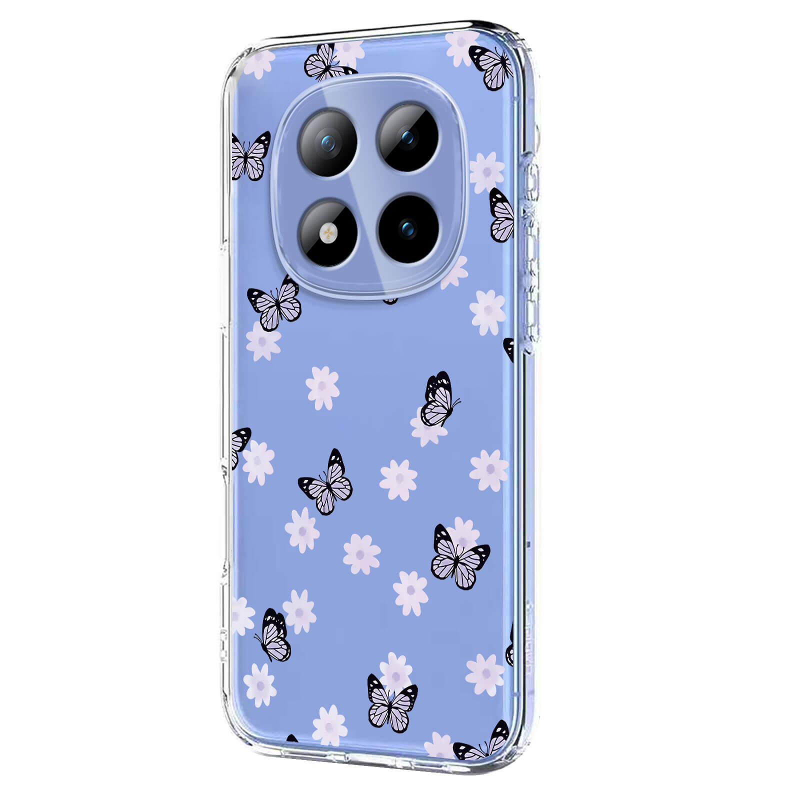 Xiaomi Redmi Note 15 Pro+ / Poco M8 Pro - Custodia in gomma siliconica fiori