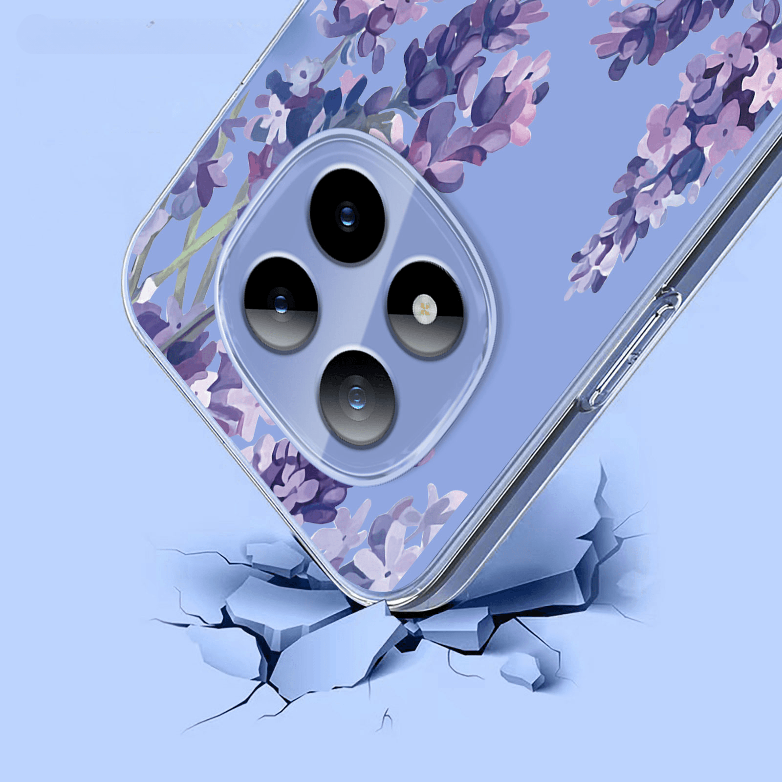 Xiaomi Redmi Note 15 Pro+ / Poco M8 Pro - Custodia in gomma siliconica fiori