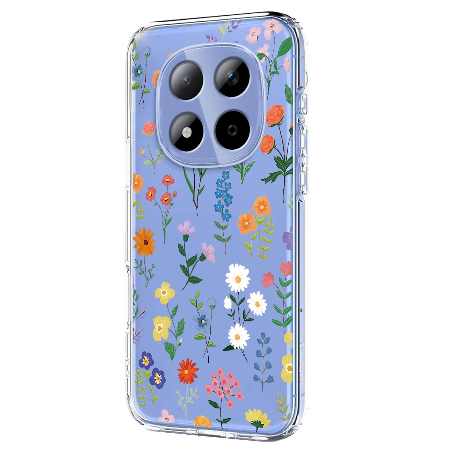 Xiaomi Redmi Note 15 Pro 5G - Custodia in gomma siliconica fiori