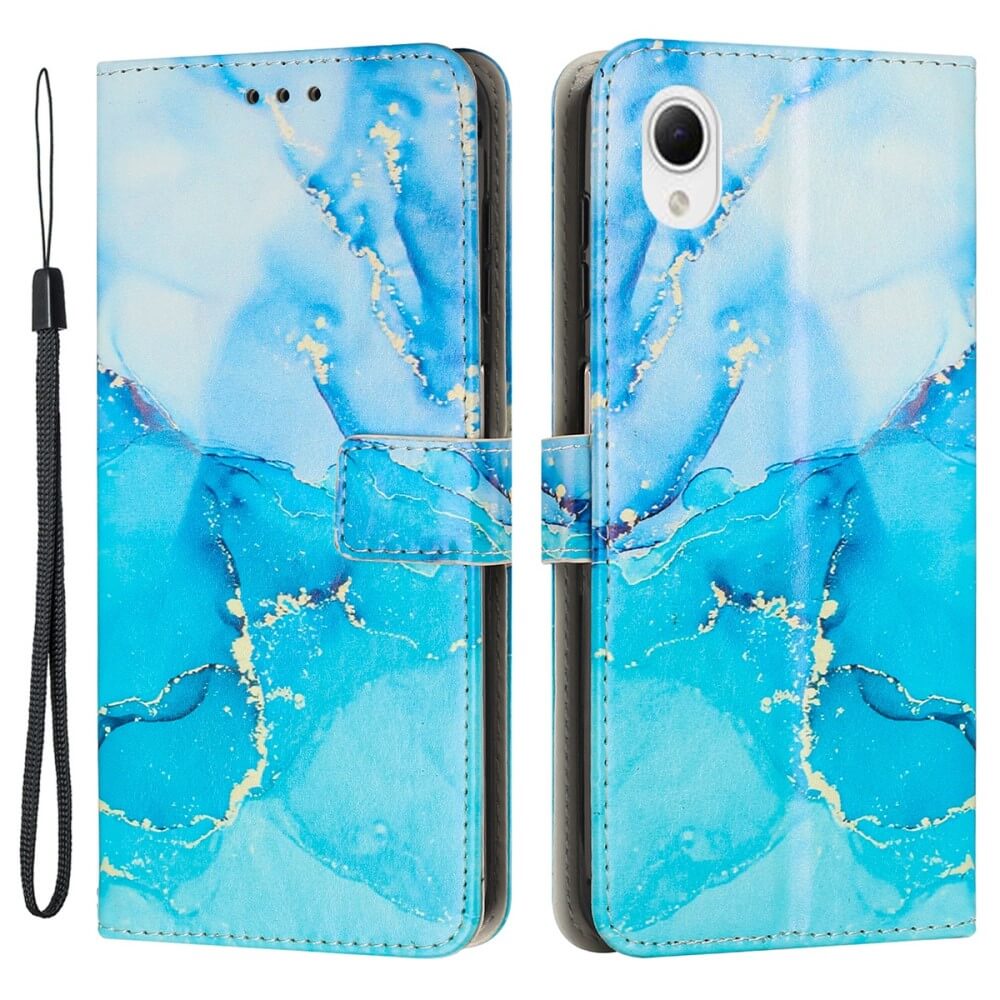 Galaxy A23e - Leder Hülle Marble
