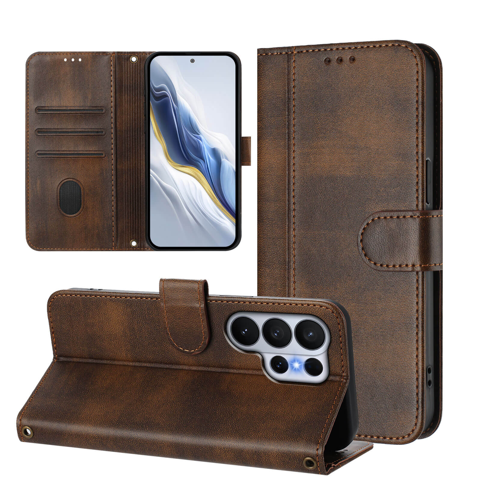 Galaxy S26 Ultra – Retro Look Etui im Vintage Design