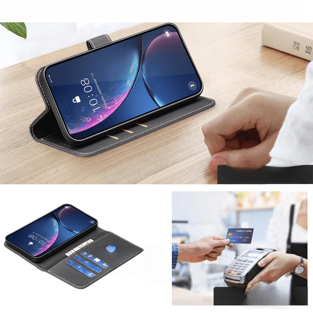 Xiaomi 15T - Custodia in pelle BINFEN con blocco RFID