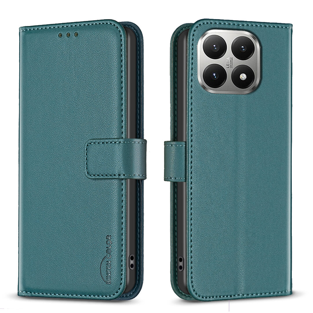 Xiaomi 15T - Custodia in pelle BINFEN con blocco RFID