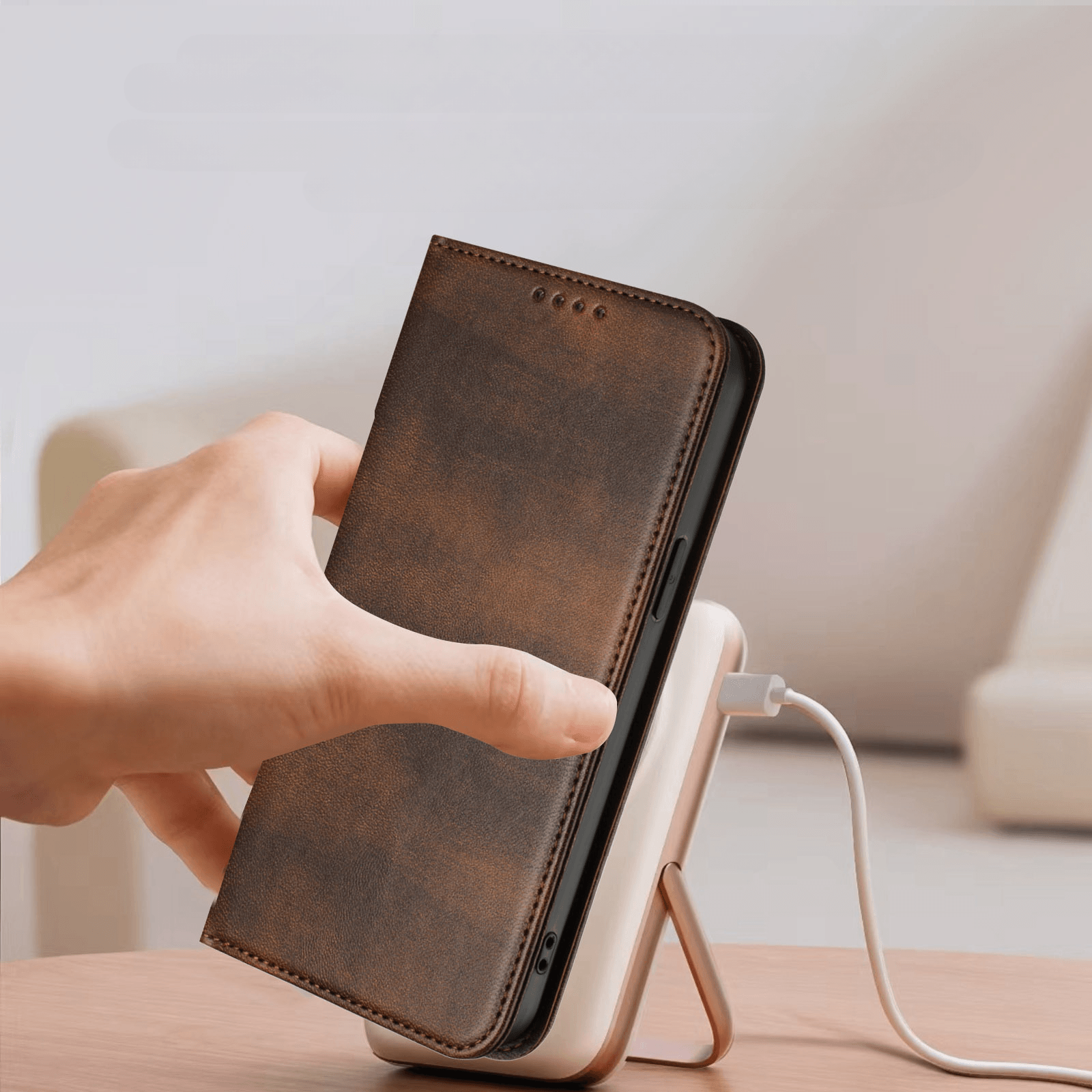 Xiaomi 17 - Vintage coque flip