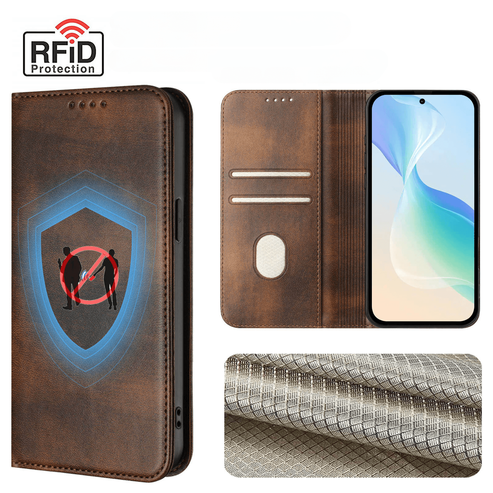 Xiaomi 17 - Vintage coque flip