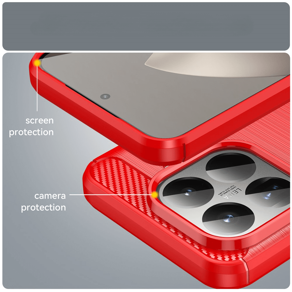 Xiaomi 15T Pro - Coque look métal carbone