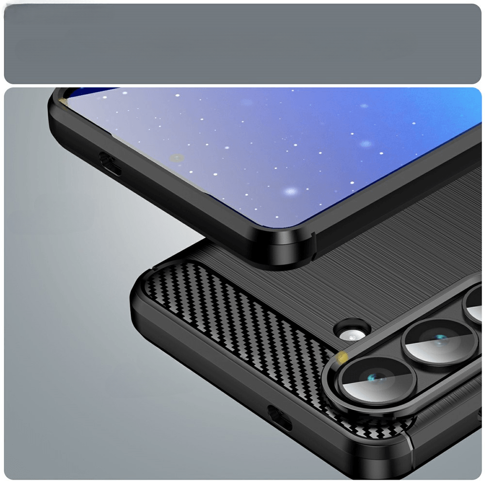 Galaxy S26 - Cover in look metallo carbonio