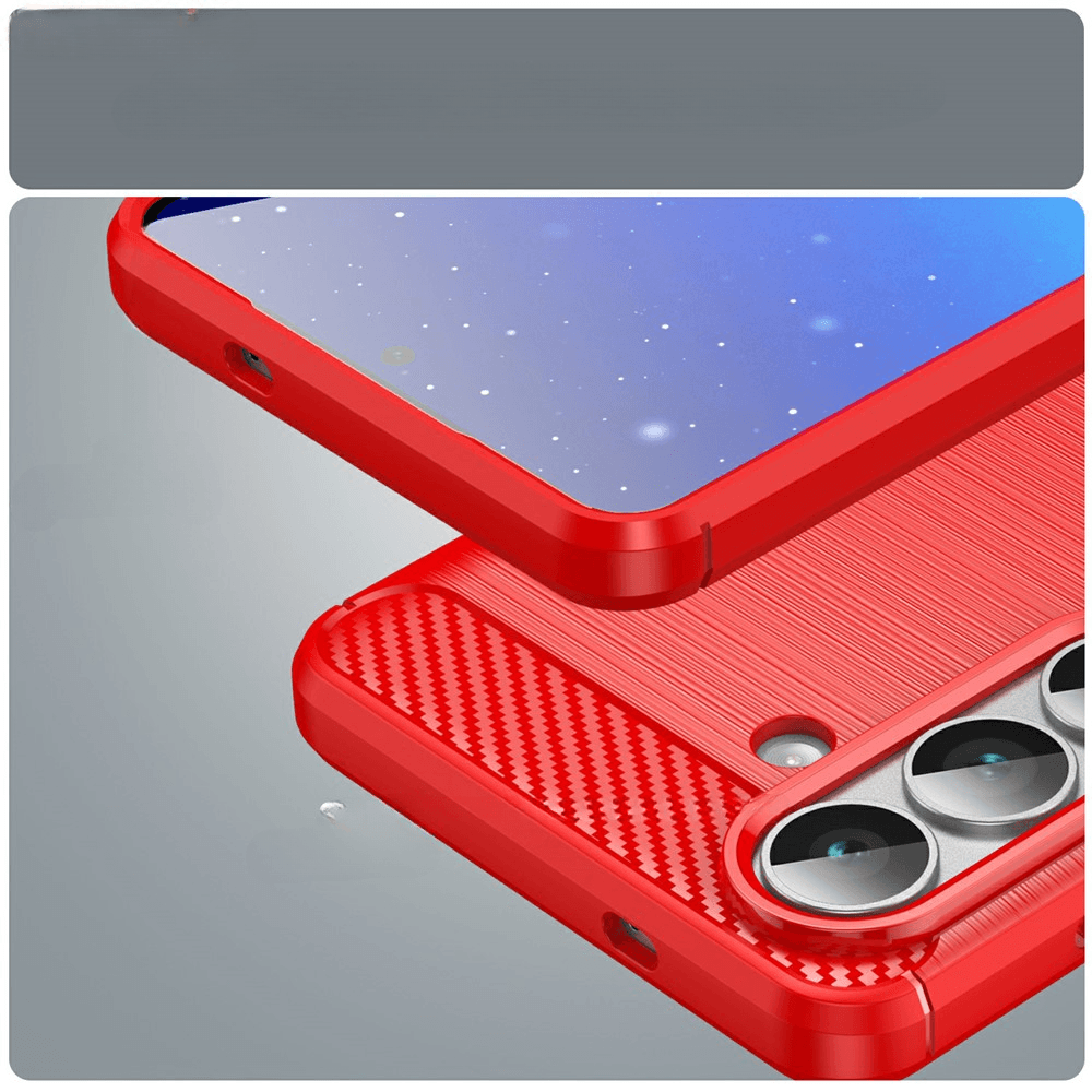 Galaxy S26 - Cover in look metallo carbonio