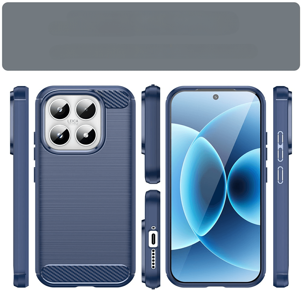 Xiaomi 17 - Cover in look metallo carbonio