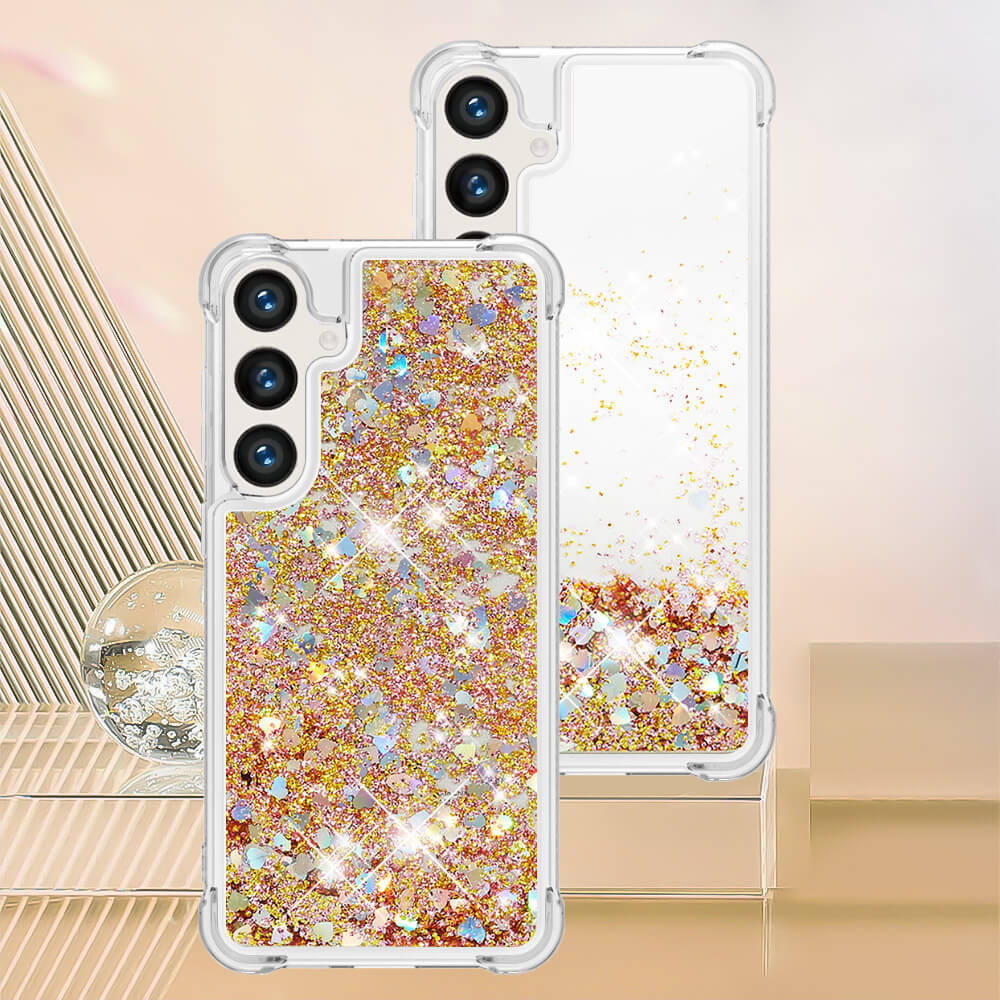 Galaxy S26 - Custodia glitterata con cordino