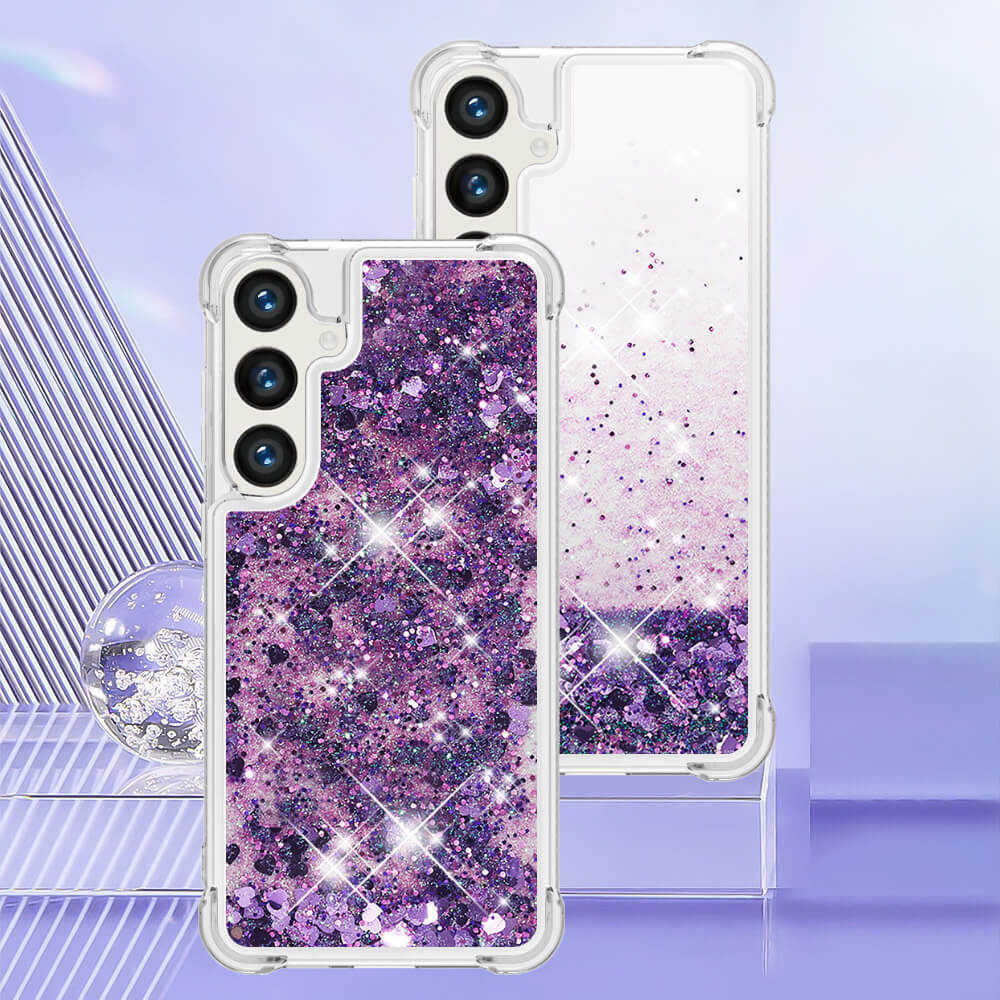 Galaxy S26 - Custodia glitterata con cordino