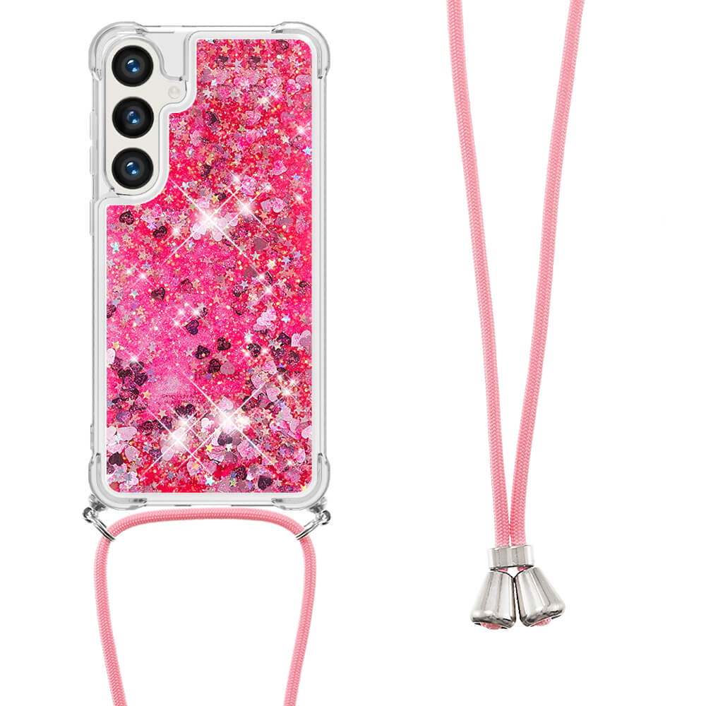 Galaxy S26 - Custodia glitterata con cordino