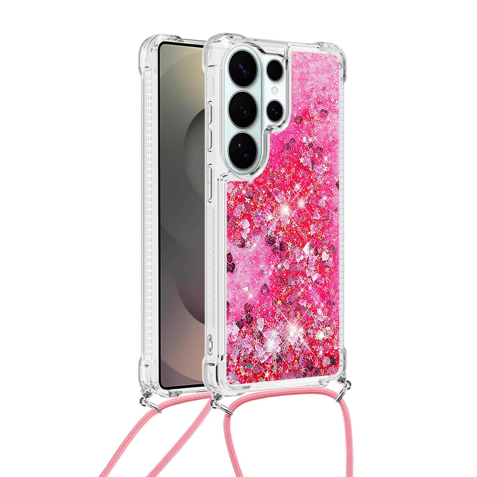 Galaxy S26 Ultra - Custodia glitterata con cordino