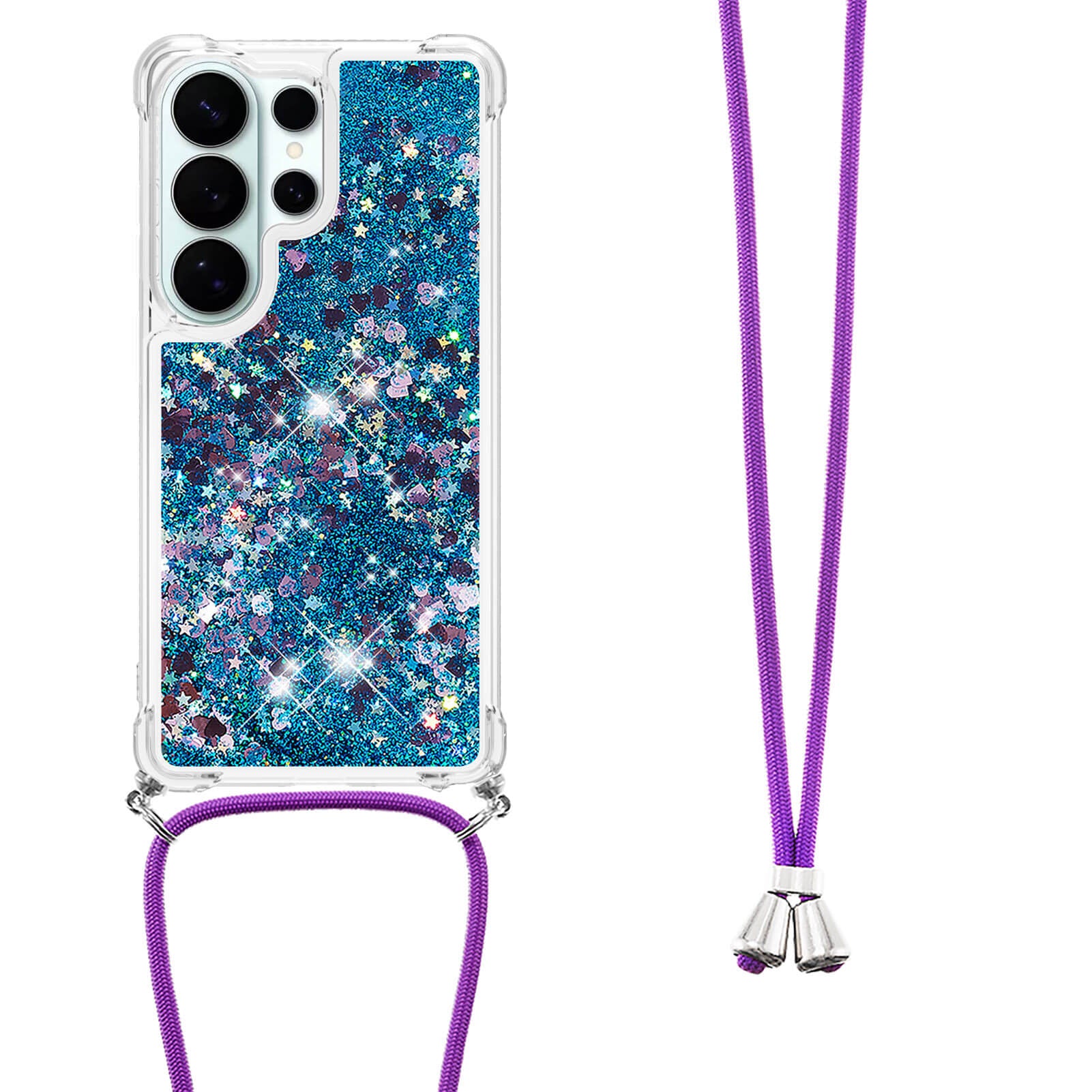 Galaxy S26 Ultra - Custodia glitterata con cordino