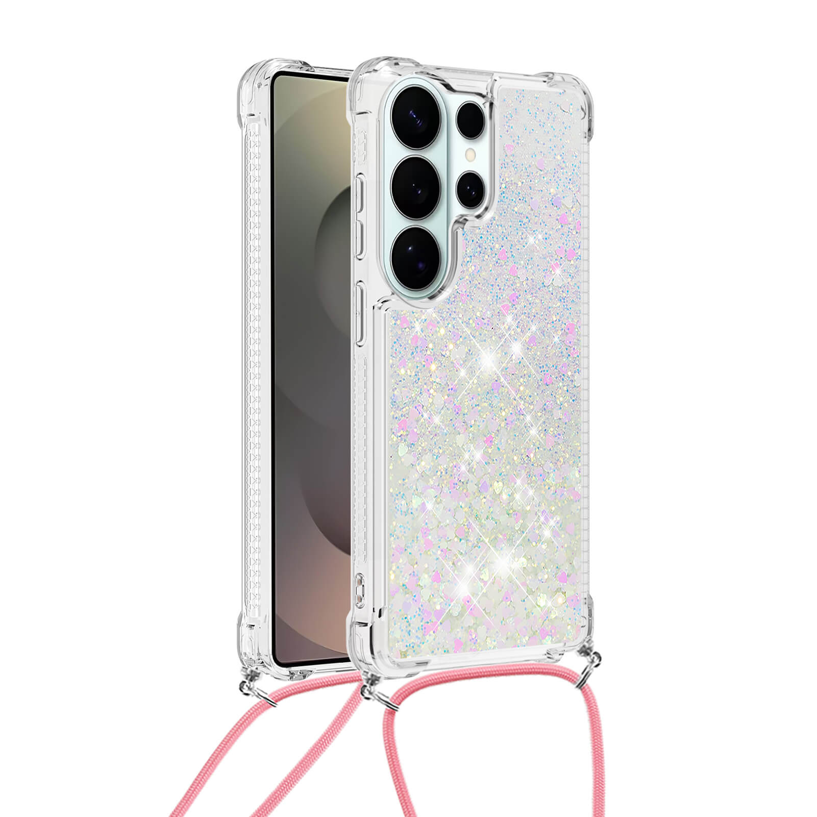 Galaxy S26 Ultra - Custodia glitterata con cordino