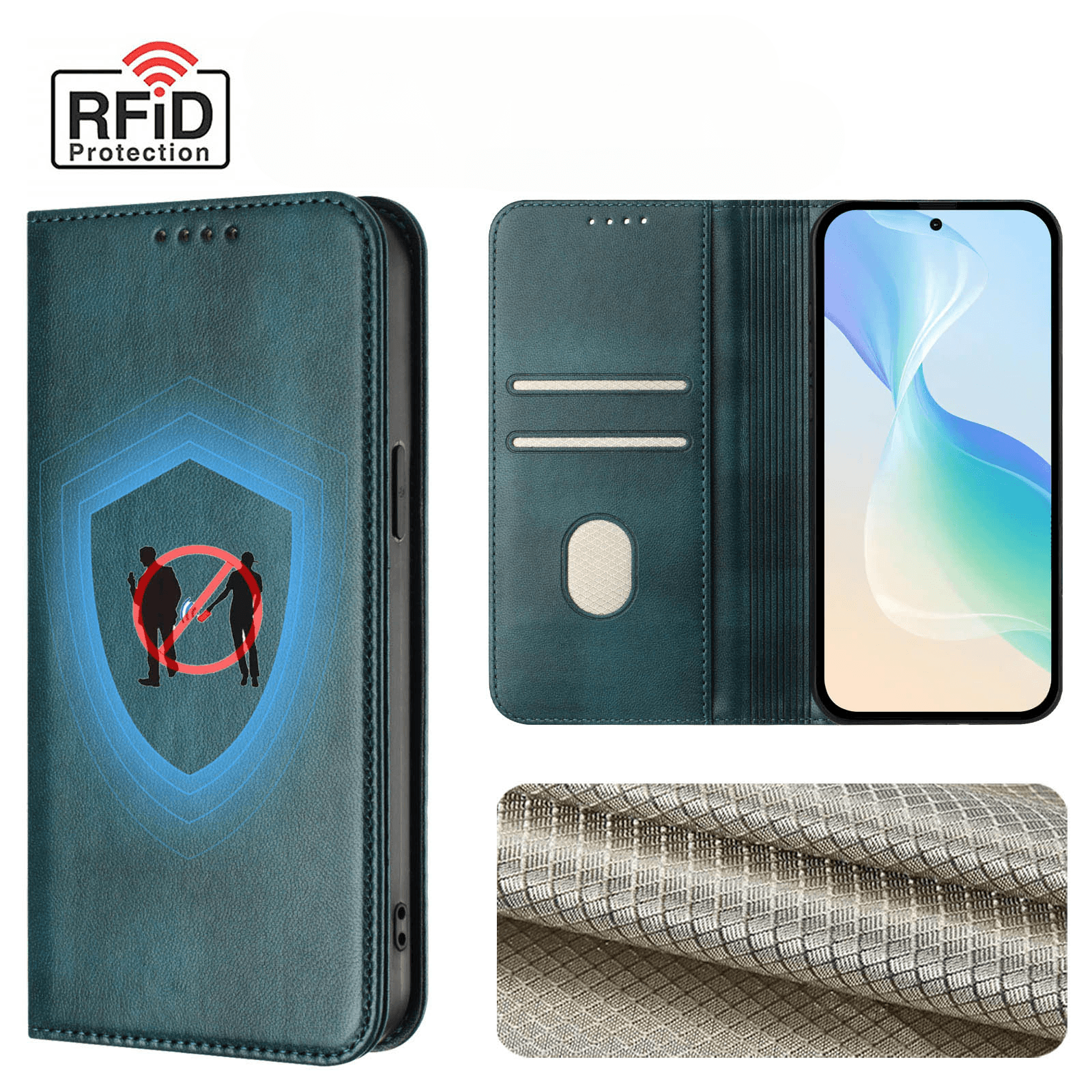 Google Pixel 10a - Flip Case mit RFID Blocker