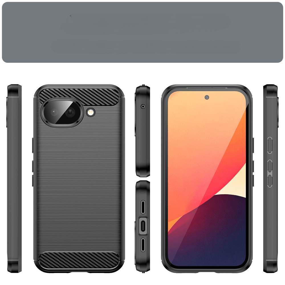 Google Pixel 10a - Metall Carbon Look Hülle