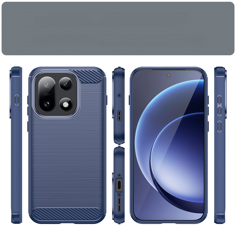 OnePlus 15 - Cover in look metallo carbonio