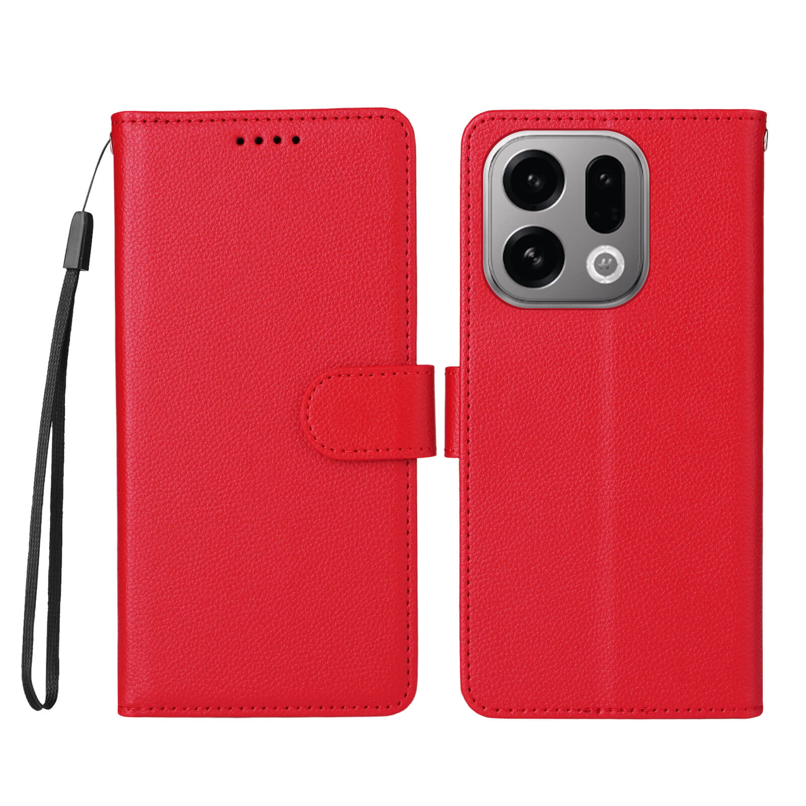 OPPO Find X9 - Leather-look case with textured surface