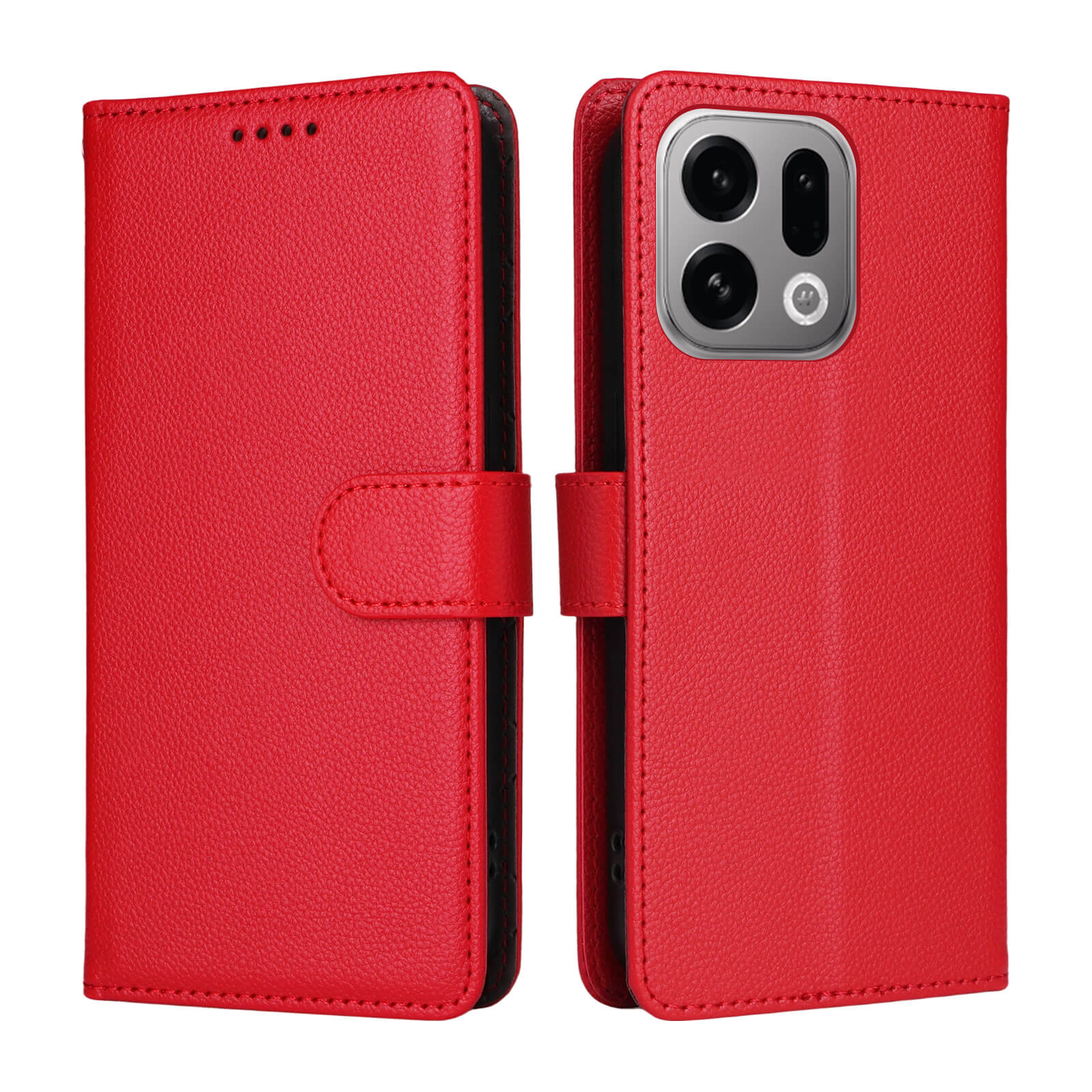 OPPO Find X9 - Leather-look case with textured surface