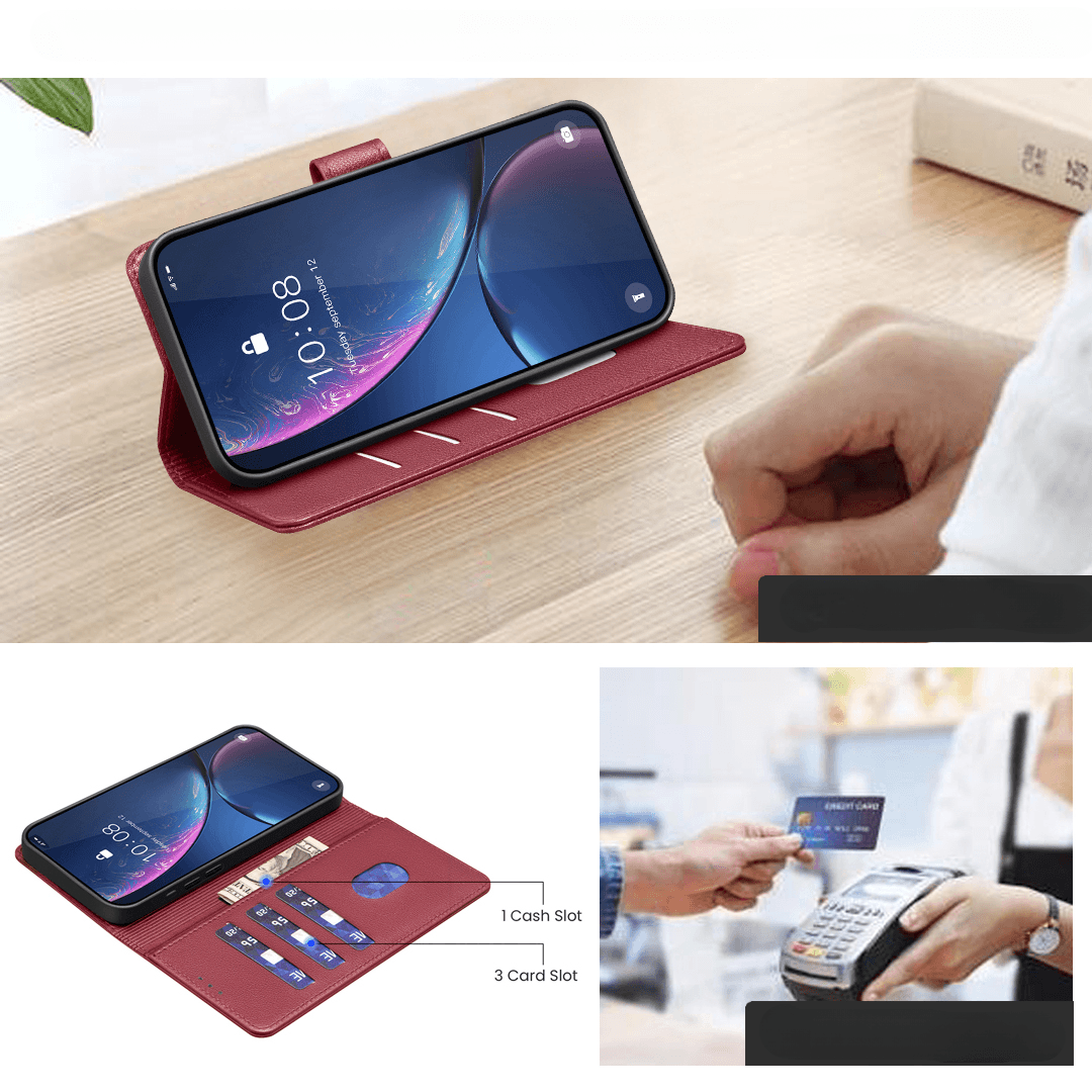 Xiaomi Redmi Note 15 Pro 4G - Custodia in pelle BINFEN con blocco RFID