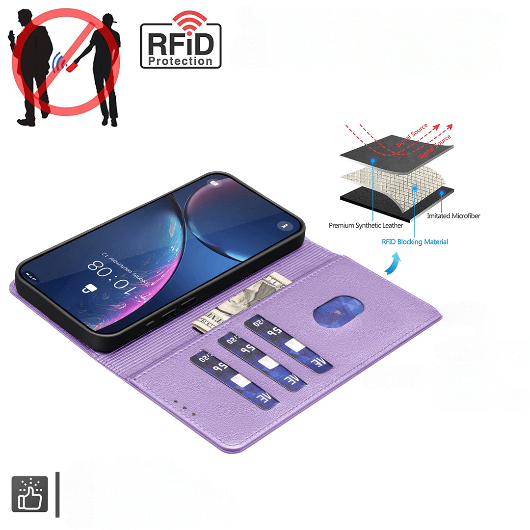 Galaxy S26+ Plus - Custodia in pelle BINFEN con blocco RFID