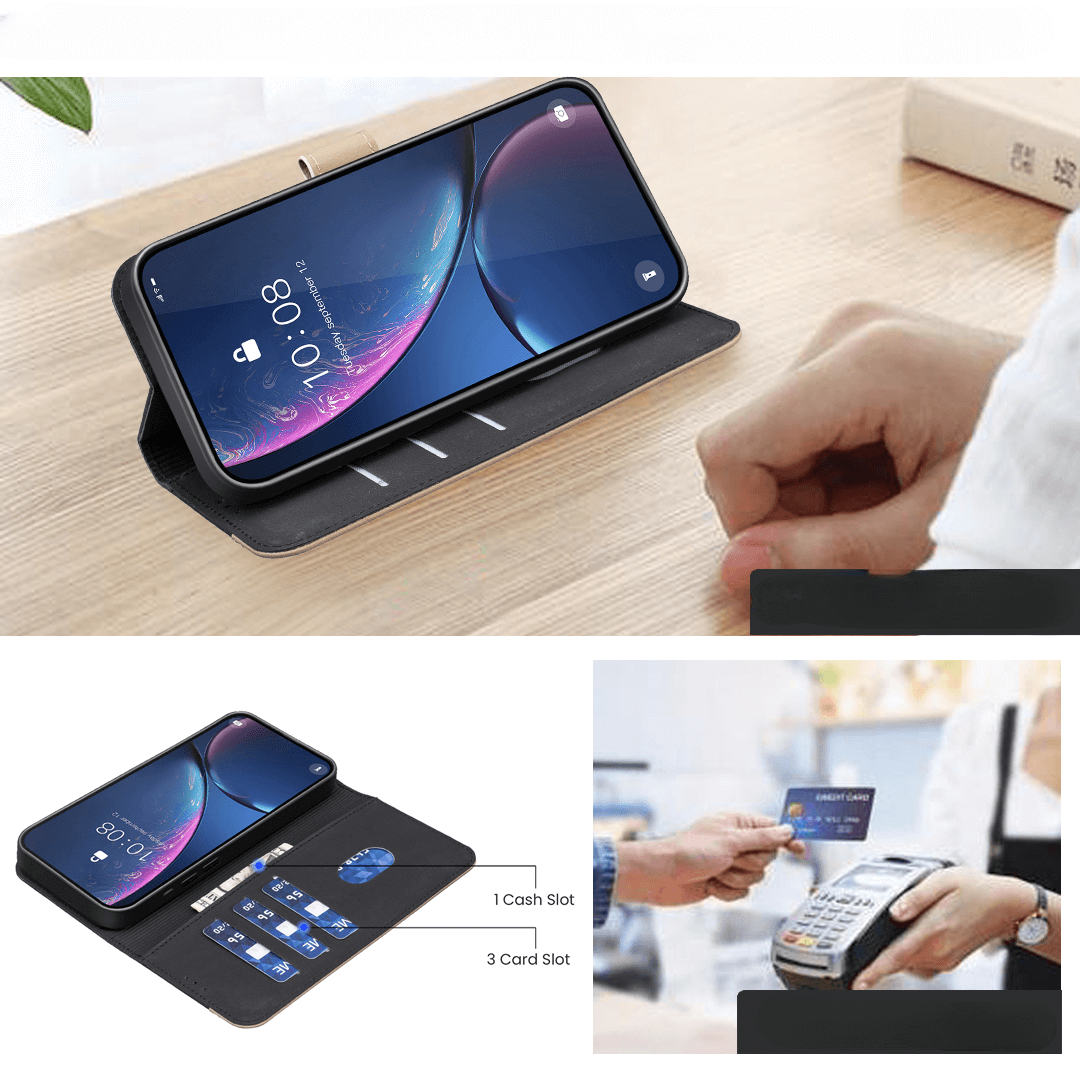 Galaxy S26+ Plus - Custodia in pelle BINFEN Floral