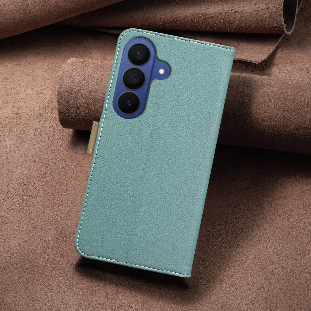 Galaxy S26+ Plus - Custodia in pelle BINFEN Floral