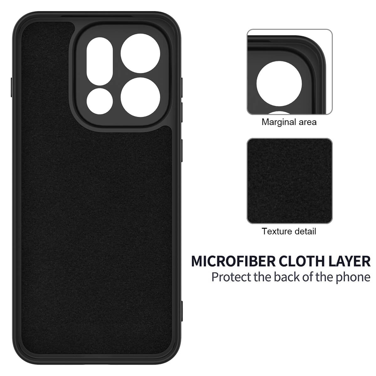 OPPO Find X9 - Coque en caoutchouc silicone