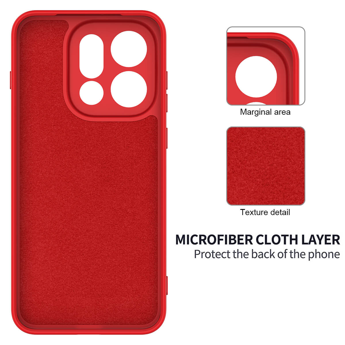 OPPO Find X9 - Coque en caoutchouc silicone