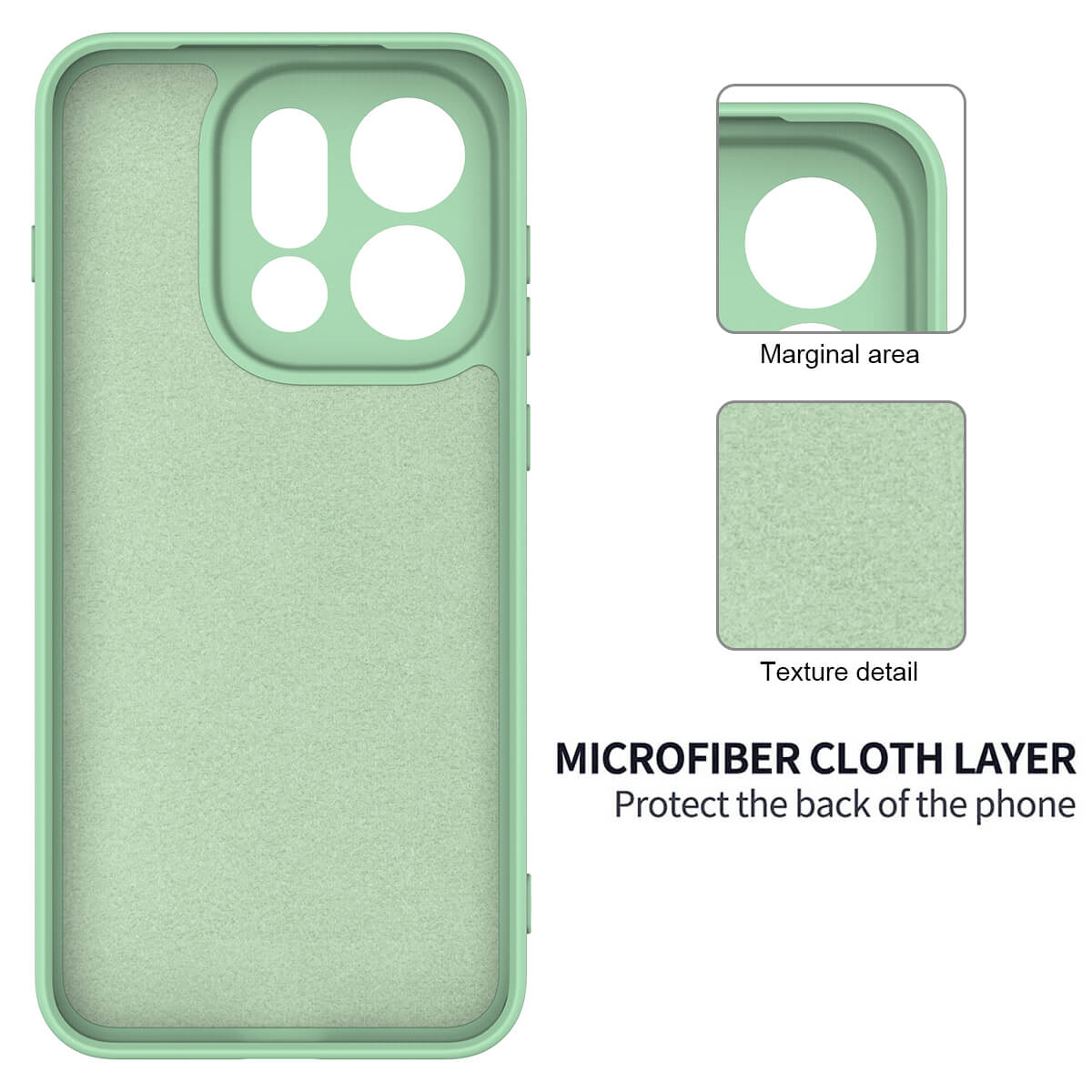 OPPO Find X9 - Coque en caoutchouc silicone