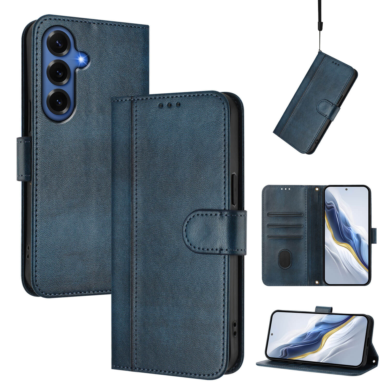 Galaxy S26+ Plus – Retro Look Etui im Vintage Design