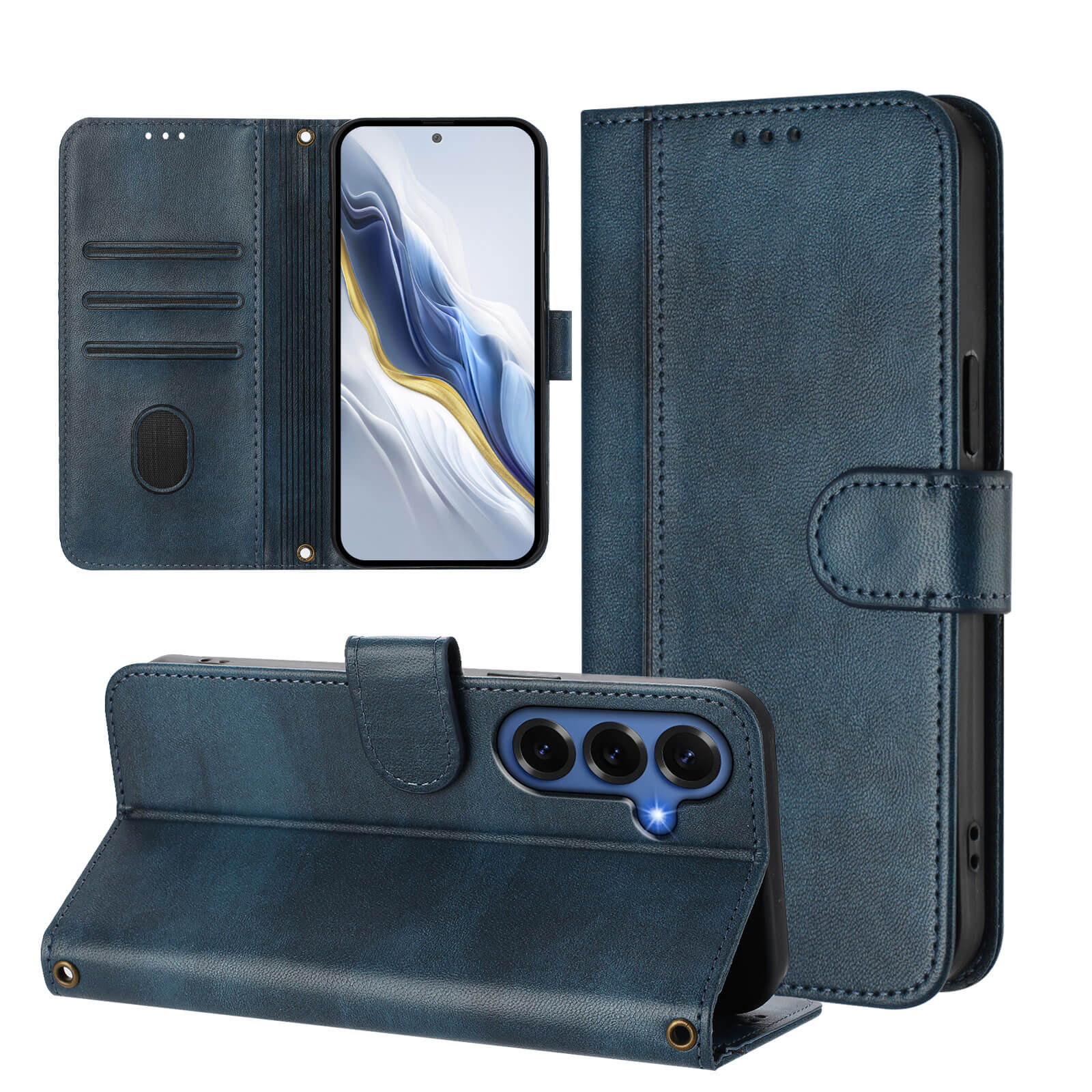 Galaxy S26+ Plus – Retro Look Etui im Vintage Design