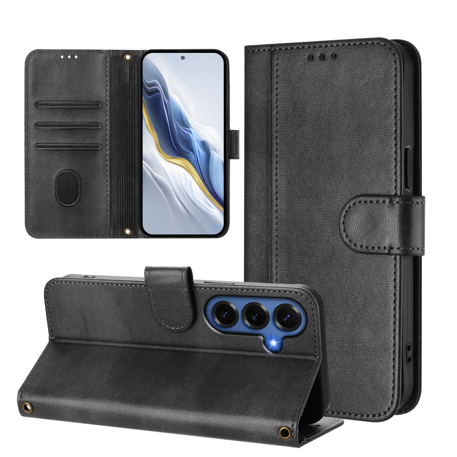 Galaxy S26+ Plus – Retro Look Etui im Vintage Design