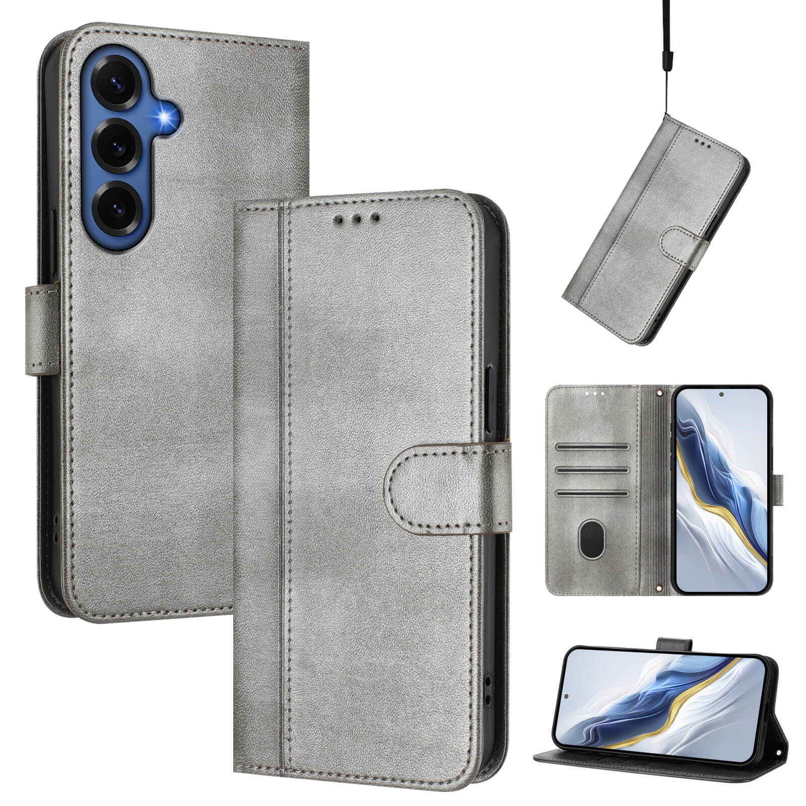 Galaxy S26+ Plus – Retro Look Etui im Vintage Design