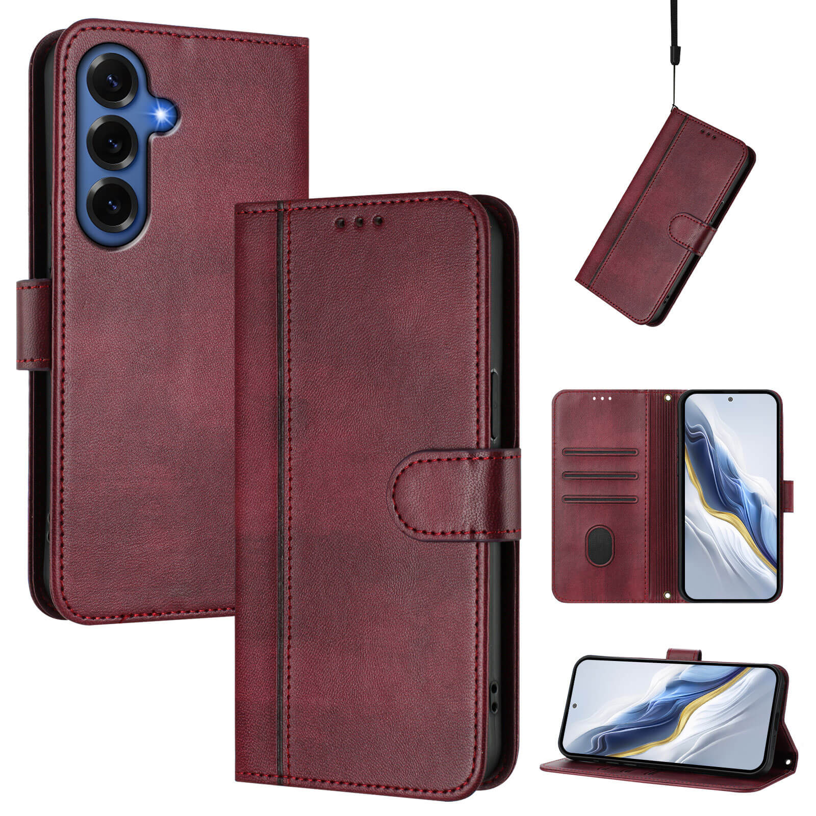 Galaxy S26+ Plus – Retro Look Etui im Vintage Design