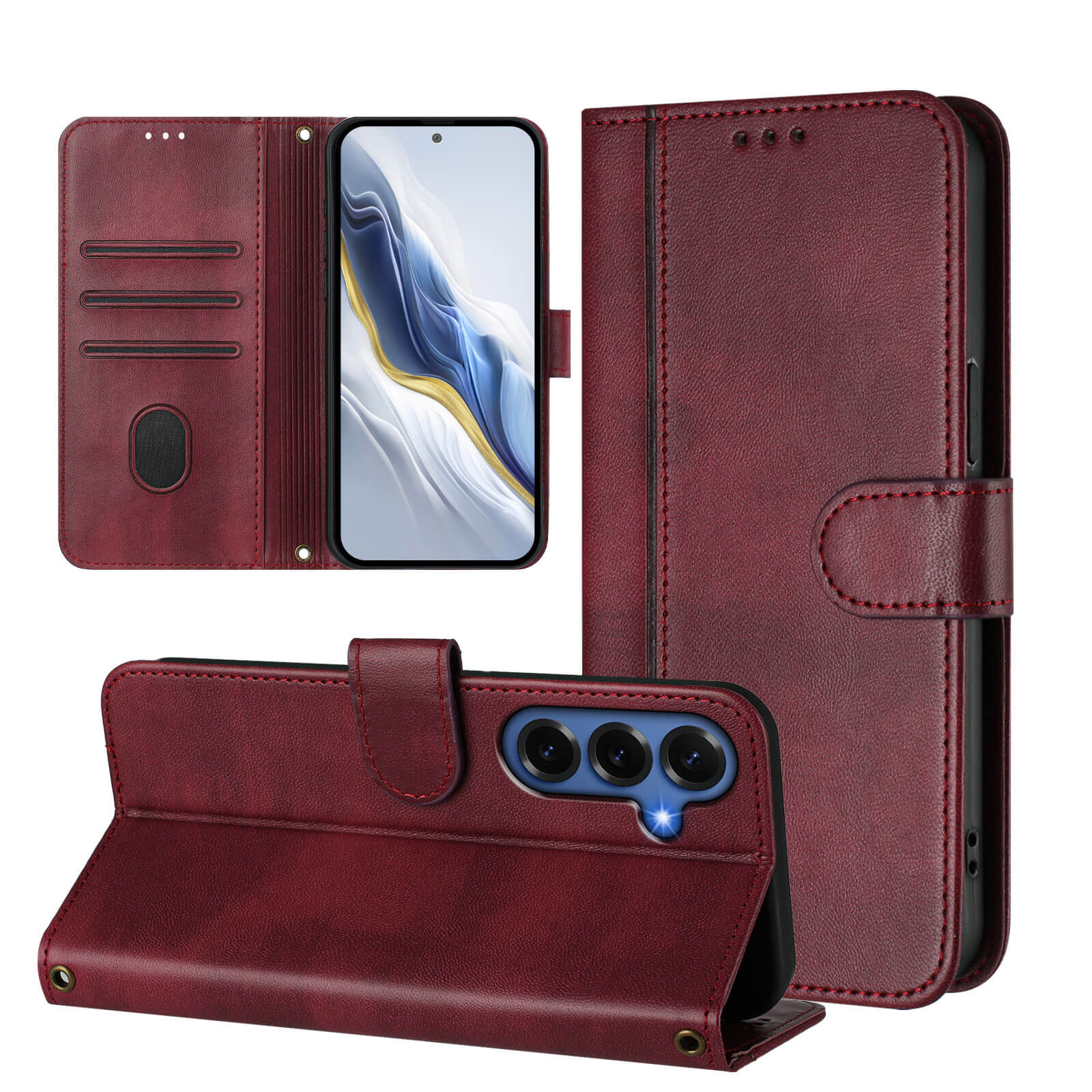 Galaxy S26+ Plus – Retro Look Etui im Vintage Design