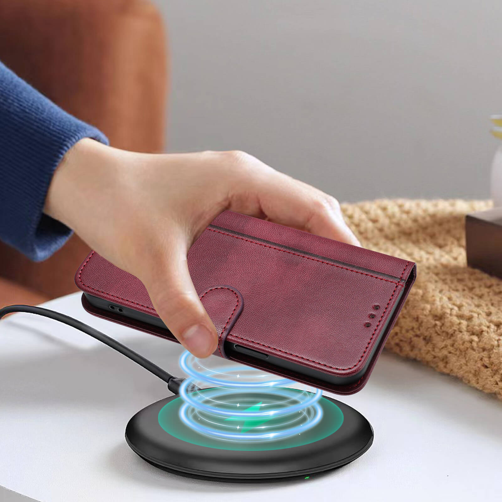 Galaxy S26+ Plus – Retro Look Etui im Vintage Design