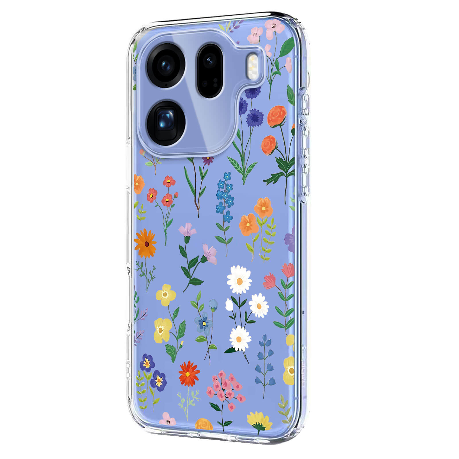 OPPO Find X9 Pro - Silicone Rubber Case Flowers