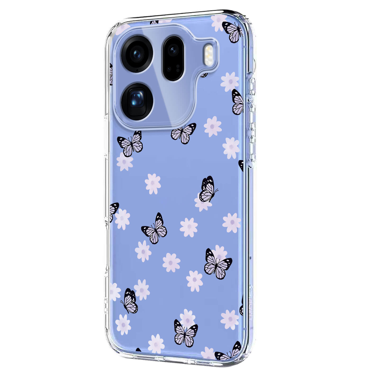 OPPO Find X9 Pro - Silicone Rubber Case Flowers