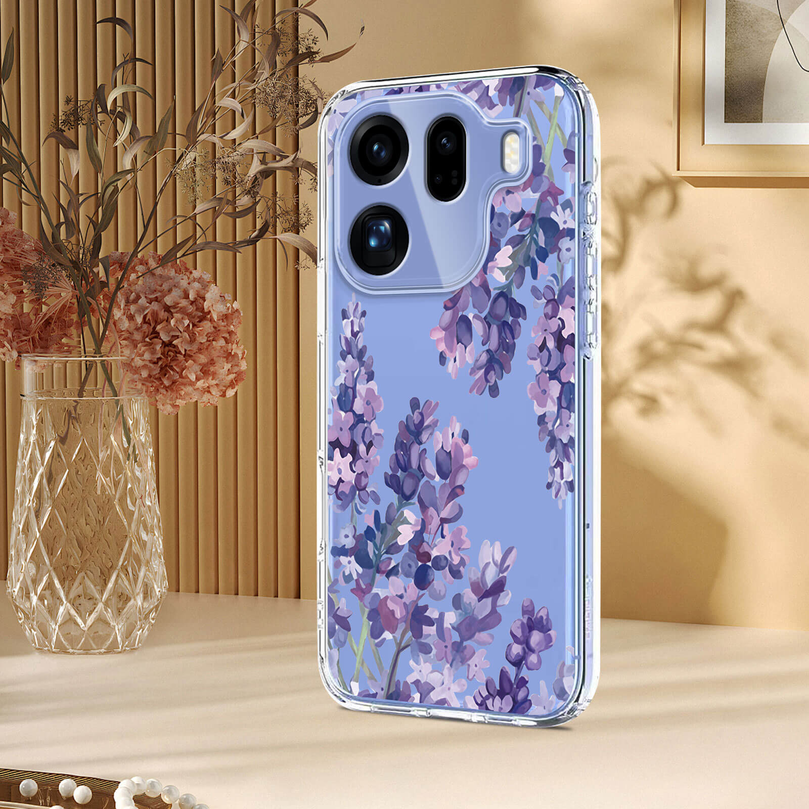 OPPO Find X9 Pro - Silicone Rubber Case Flowers