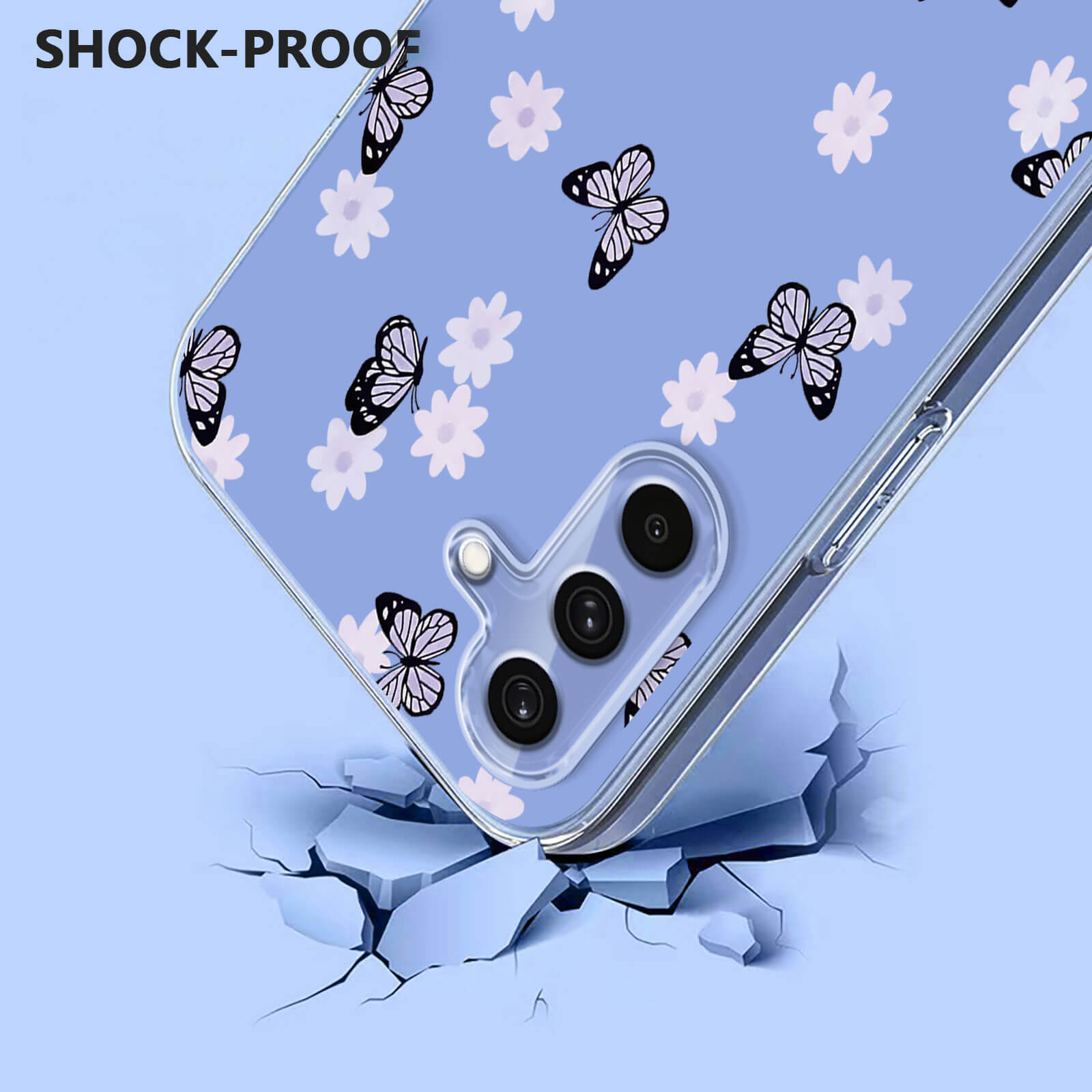 Galaxy A37 - Silikon Gummi Hülle Blumen