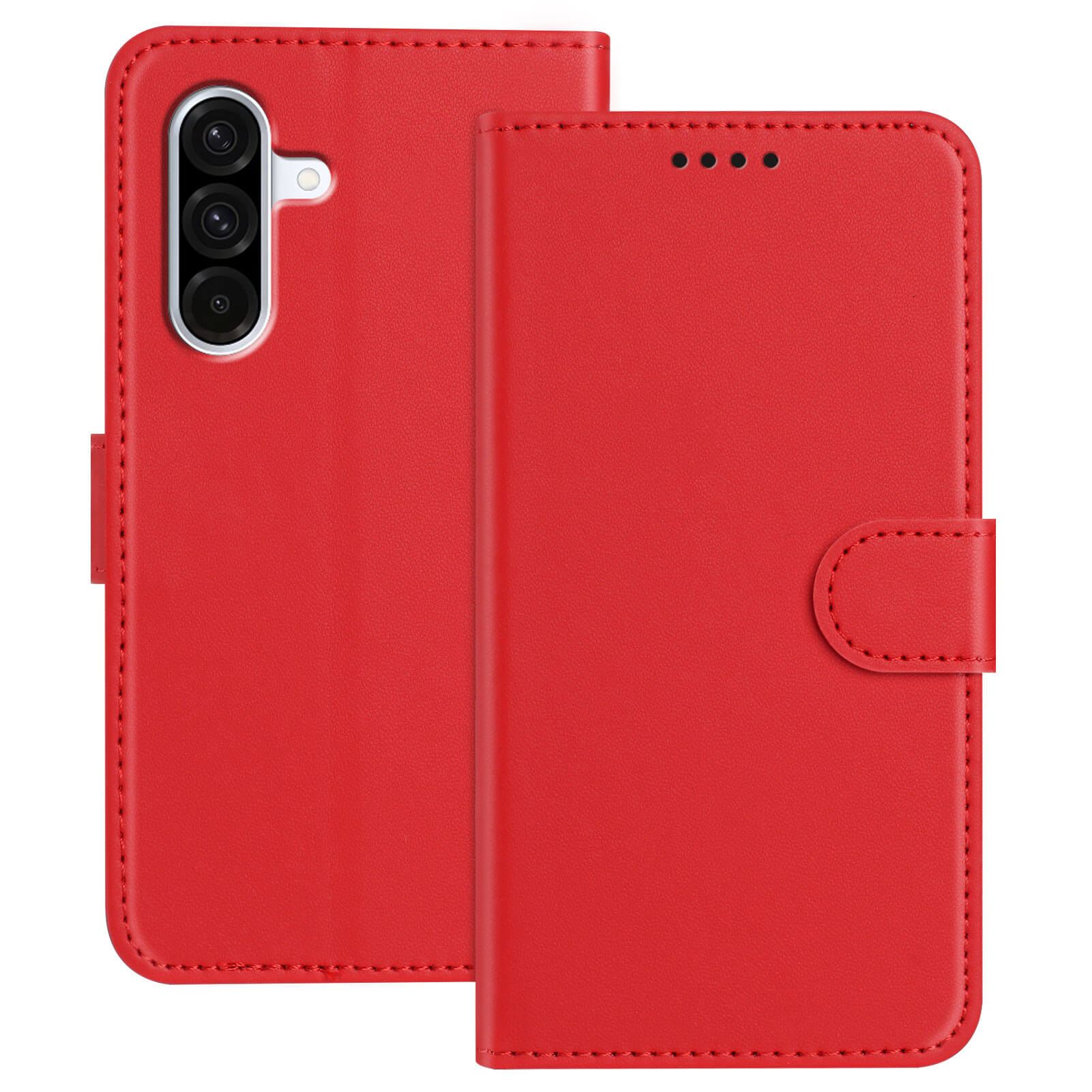 Galaxy A37 - Solide Leder Etui Hülle