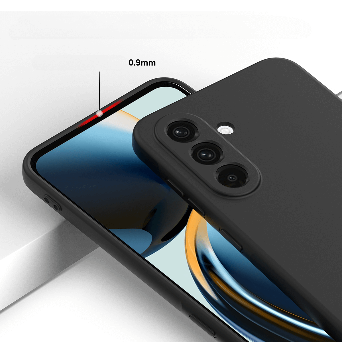 Galaxy S26 Silikon Gummi Hülle mit Riemen