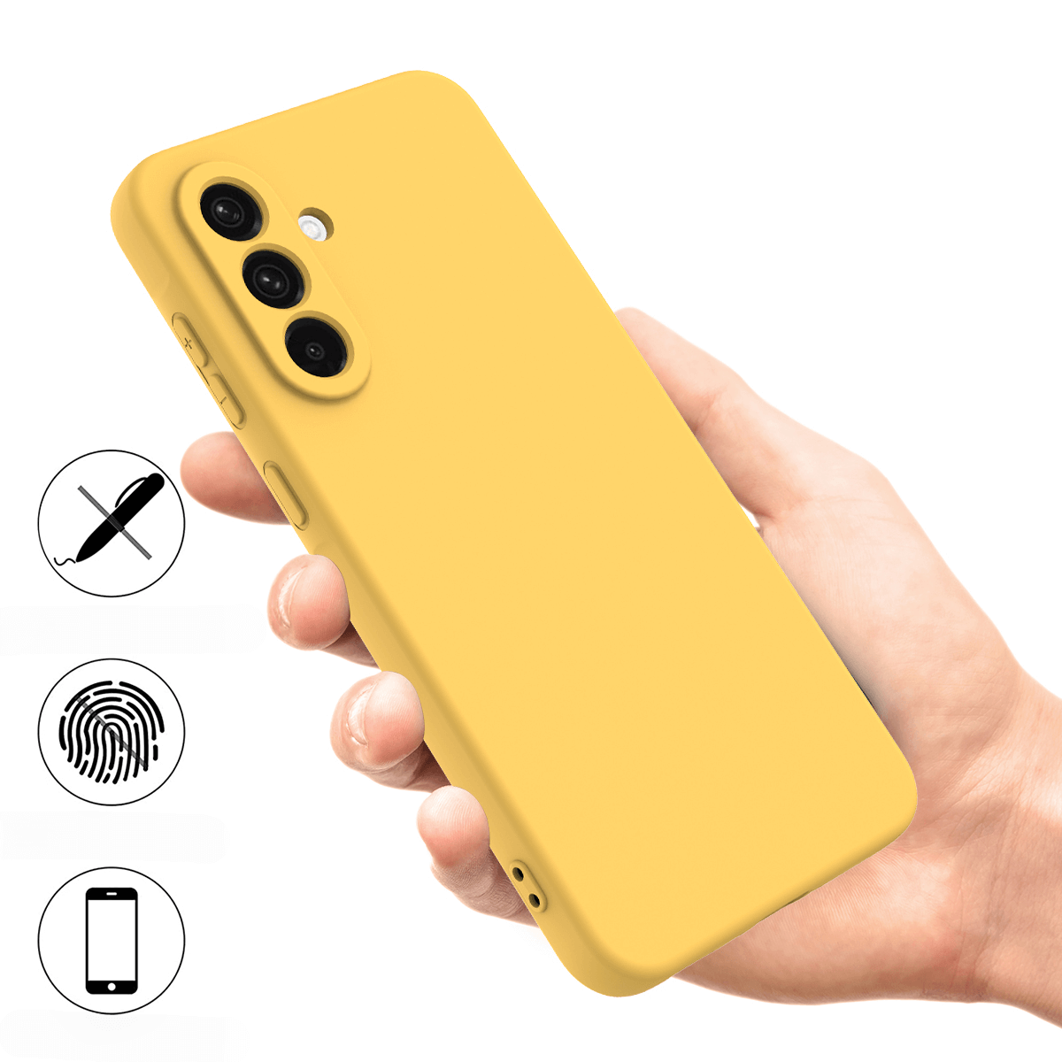 Galaxy S26 Silikon Gummi Hülle mit Riemen