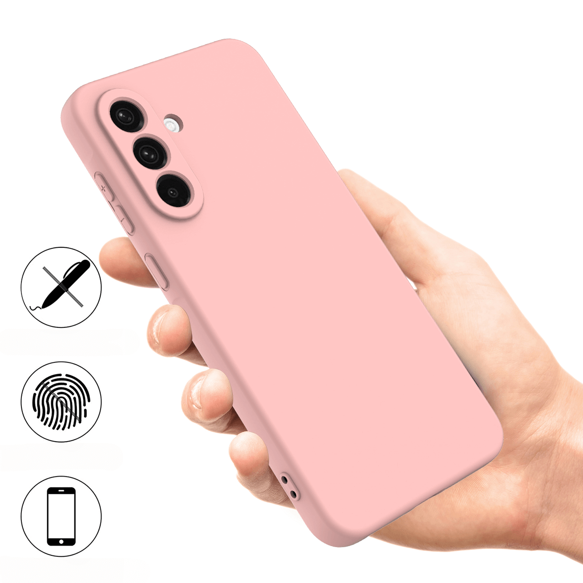 Galaxy S26 Silikon Gummi Hülle mit Riemen