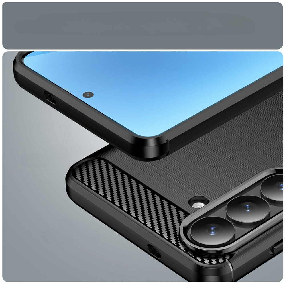 Galaxy S26+ Plus - Cover in look metallo carbonio