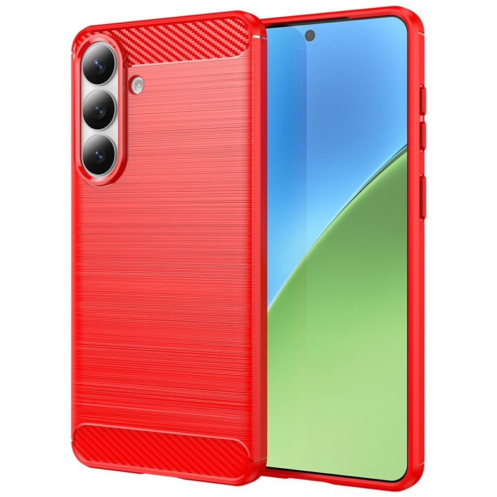 Galaxy S26+ Plus - Cover in look metallo carbonio