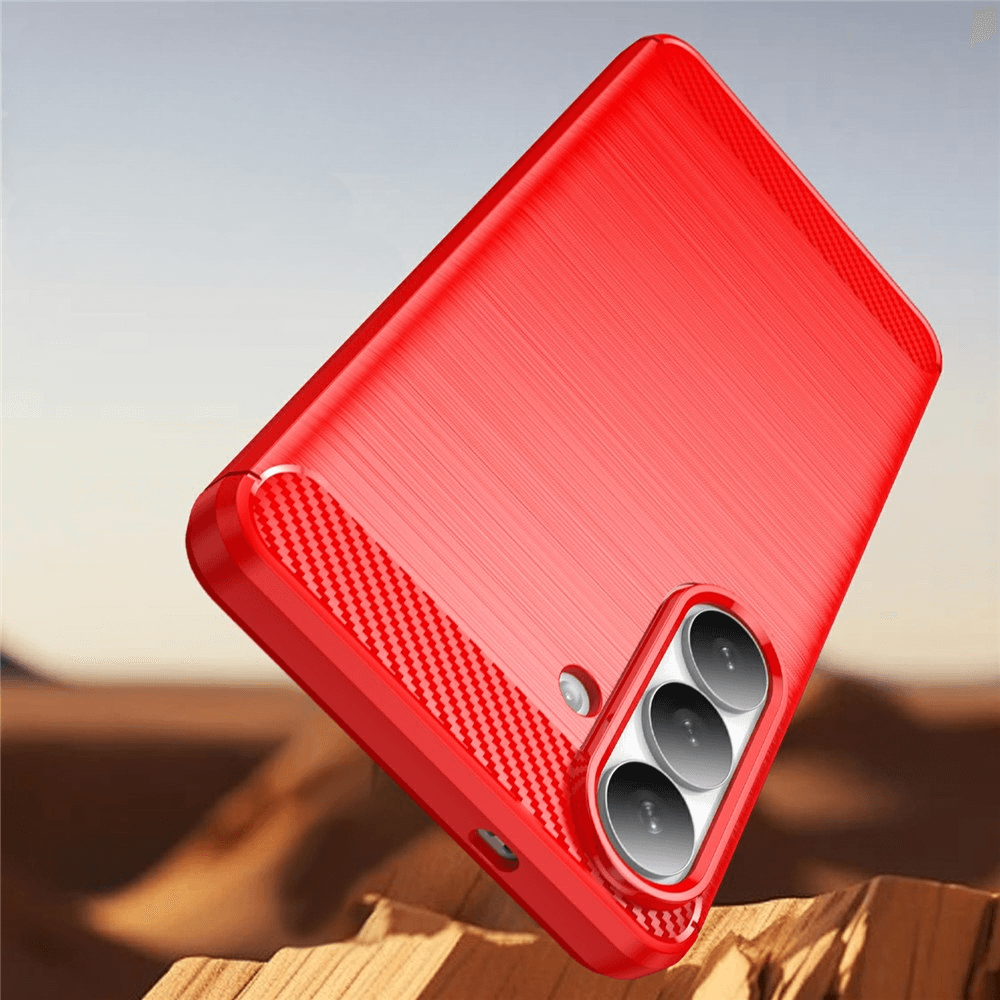 Galaxy S26+ Plus - Cover in look metallo carbonio