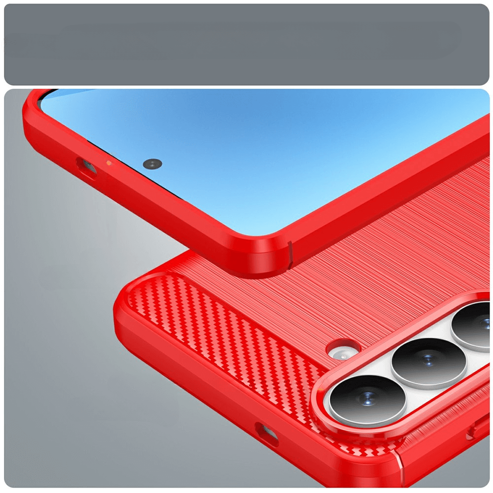 Galaxy S26+ Plus - Cover in look metallo carbonio